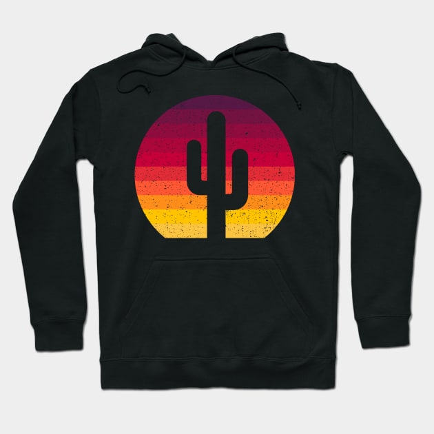 Vintage Retro Cactus Gift Hoodie by Delightful Designs